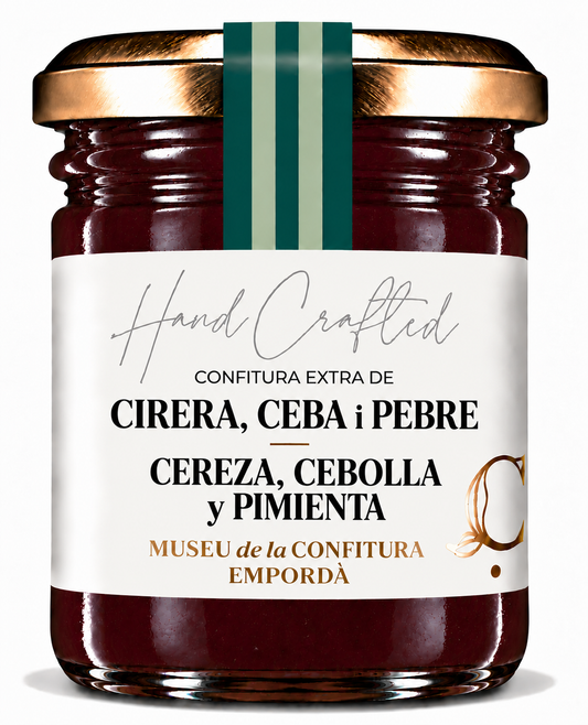 Confitura de cirera, ceba i pebre 300gr