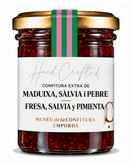Confitura de fresa, salvia y pimienta de Jamaica 255gr