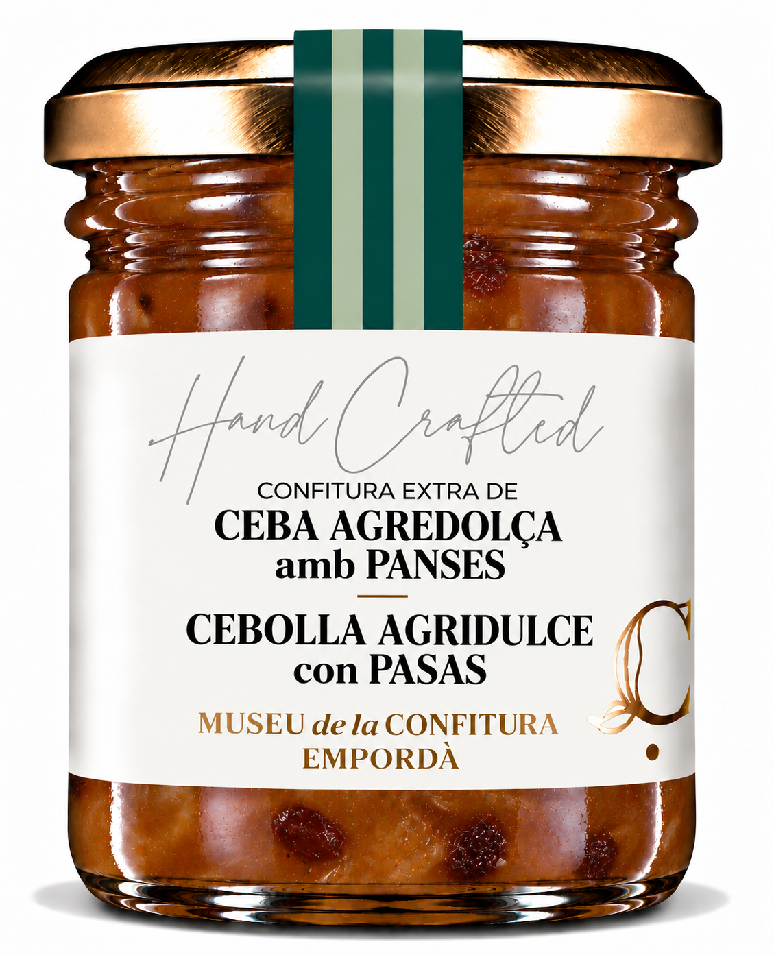 Confitura de ceba agredolça amb panses 300gr
